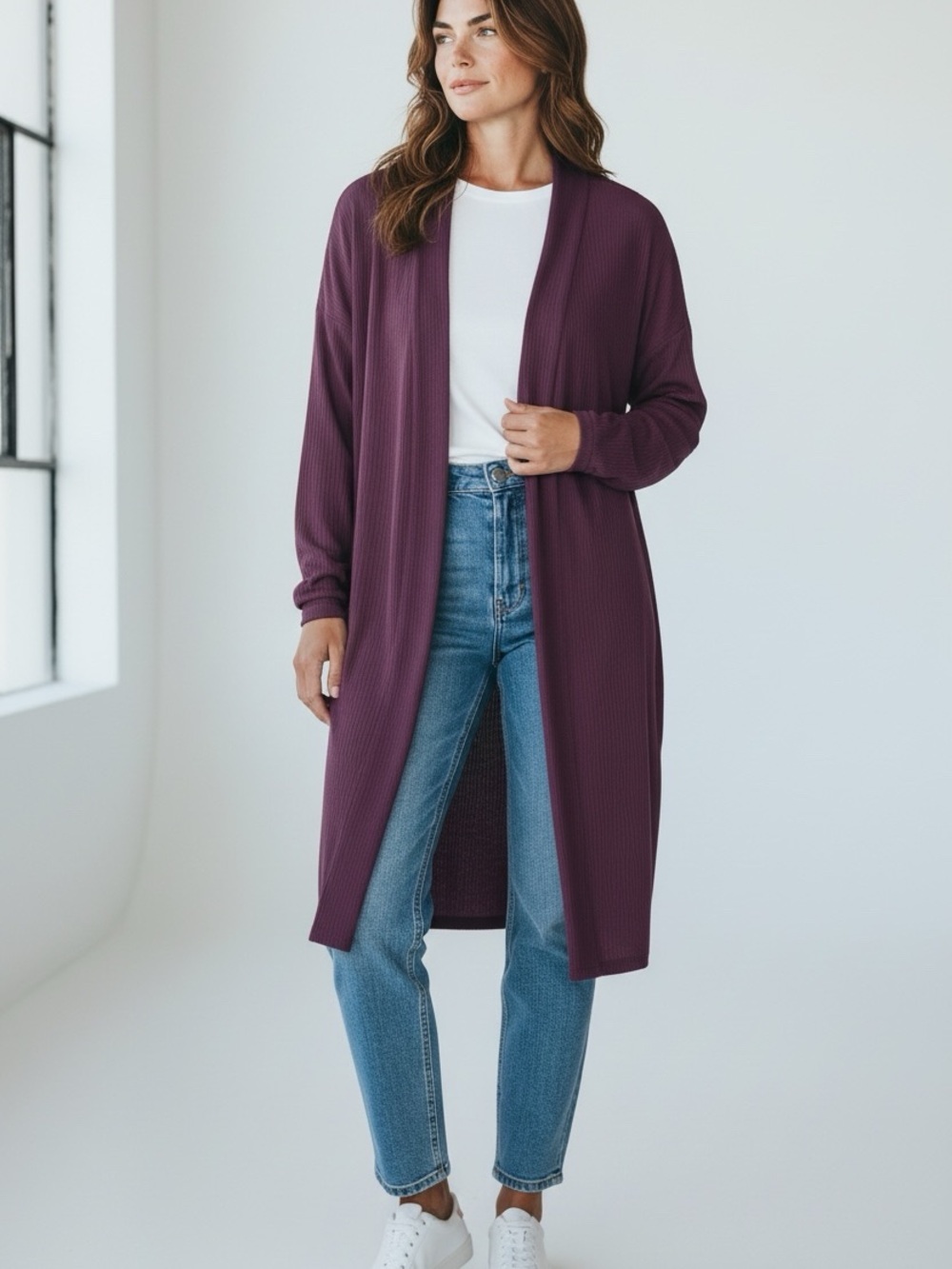 Soma Cool Nights Open Front Cardigan/Duster Size XXL